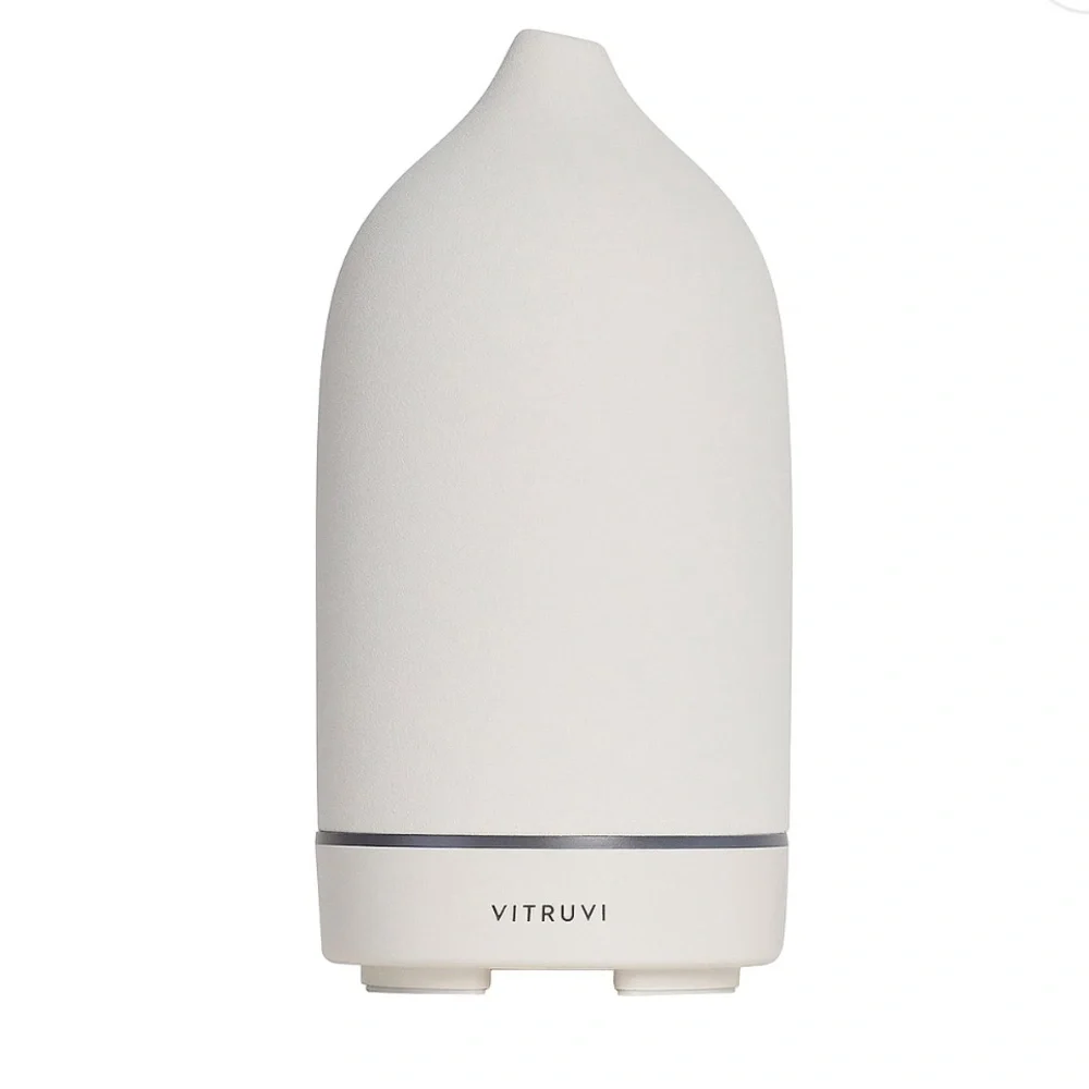 NWT Vitruvi White Stone Essential Oil Diffuser